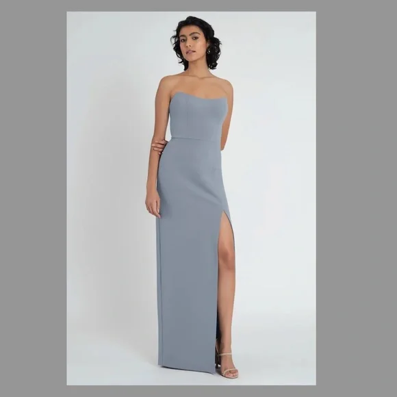 jenny yoo mayan blue bridesmaid dress Jenny Yoo Bridesmaid Dress Laney Whisper Blue